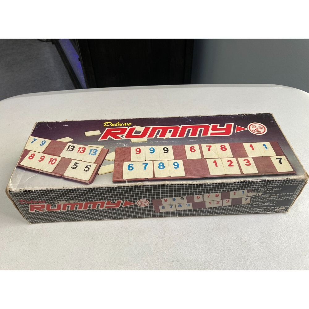 Vintage Rummy O Deluxe Complete with Leather Case and outer box Bicycle